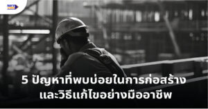 ปัญหาที่พบบ่อยในการก่อสร้าง