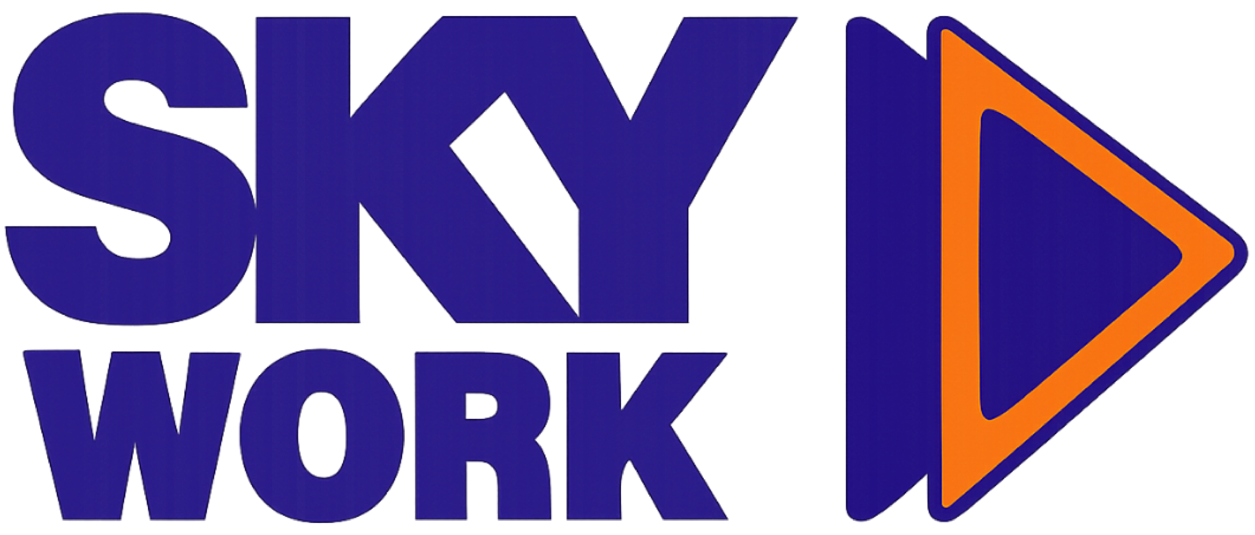 Skywork logo blue & orange Ci brand color